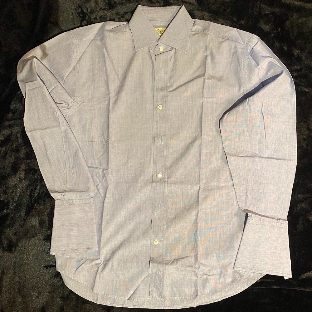 Blue Albert Goldberg Dress Shirt